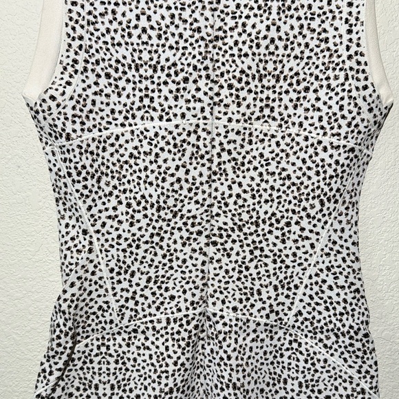 ALAÏA Bodycon Sleeveless Dress Snow Leopard - Picture 7 of 9